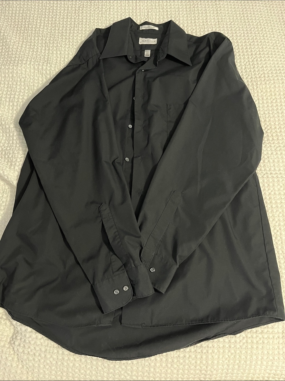 Van Huesen Men's Black Lightweight Shirt Jacket